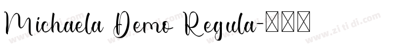 Michaela Demo Regula字体转换